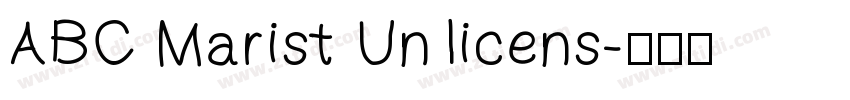 ABC Marist Unlicens字体转换